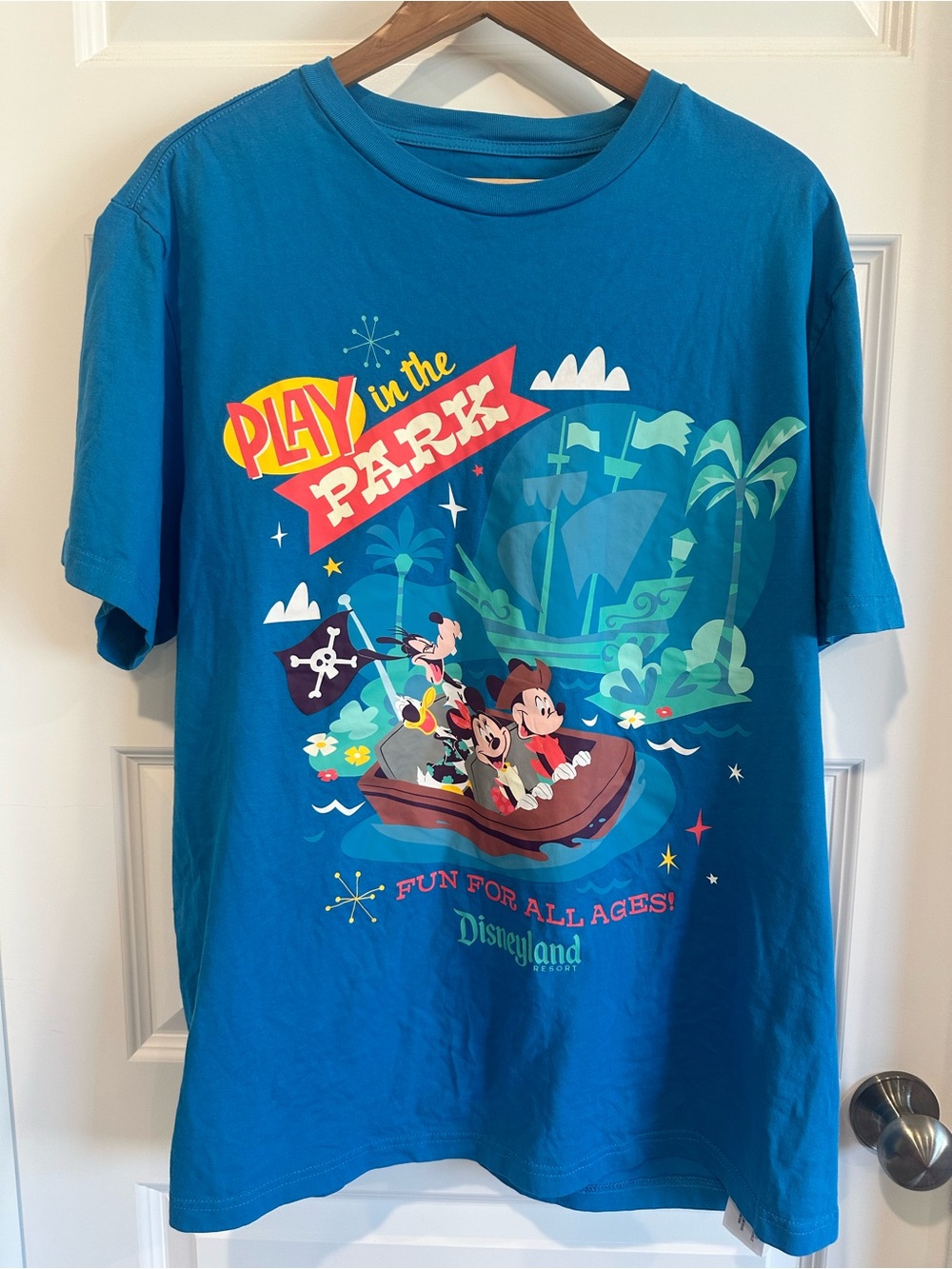 Disneyland Resort Play in the Parks Mickey & Friends Graphic Tee XL - EUC